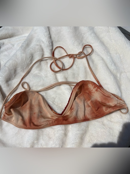 Made By Dawn Other - Made by Dawn Seashell Bikini Top L Tie Dye Ribbed Swim Luxury Designer Sold Out